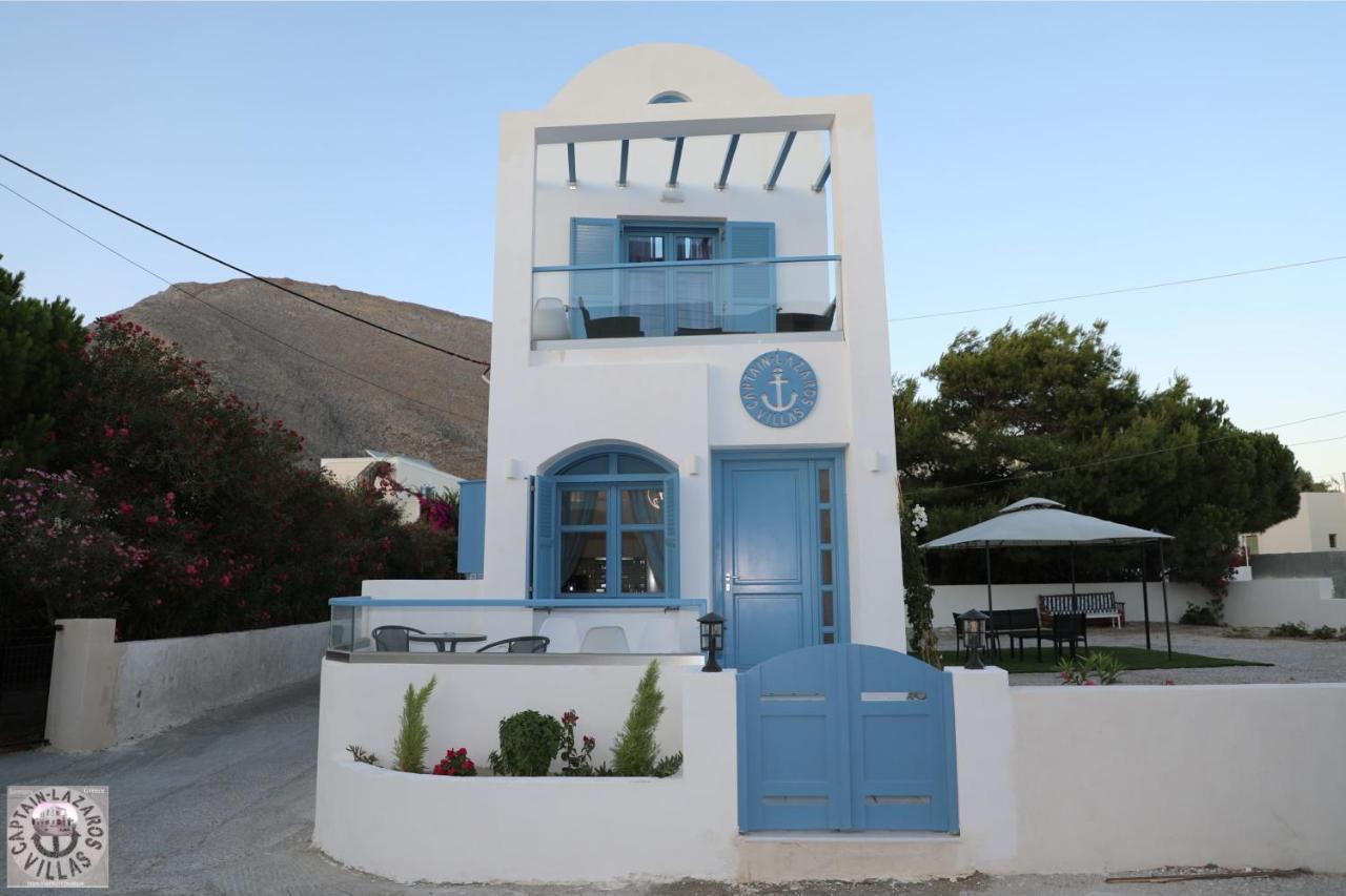 Located By The Sea One Beachfront Private Captain Lazaros Pool Villa With Loft In 750Sqm Spacious Private Plot-Jacuzzi-Sunrelax-Furnished Terace-Gazebo-Private Parking,Sleep 3 Adults And 2 Children, Just Steps From The Black Beach-Seaview Периса Екстериор снимка