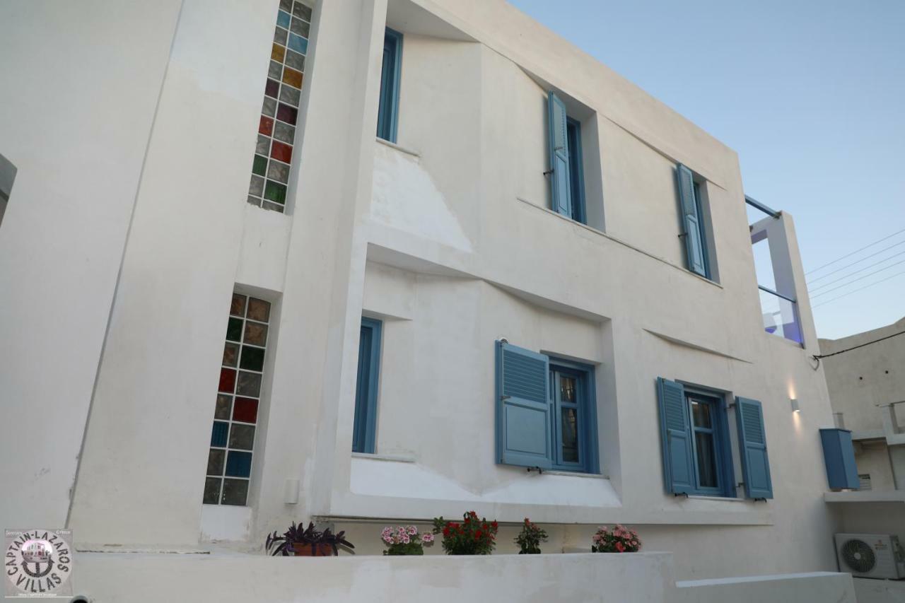 Located By The Sea One Beachfront Private Captain Lazaros Pool Villa With Loft In 750Sqm Spacious Private Plot-Jacuzzi-Sunrelax-Furnished Terace-Gazebo-Private Parking,Sleep 3 Adults And 2 Children, Just Steps From The Black Beach-Seaview Периса Екстериор снимка